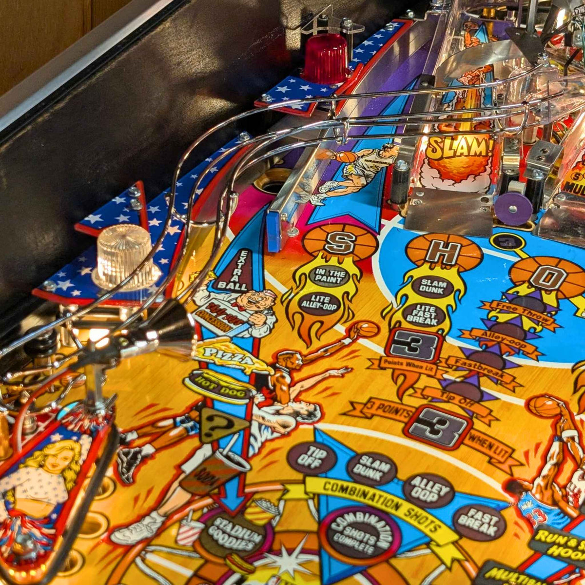 NBA Fastbreak Pinball Wavy Wireform