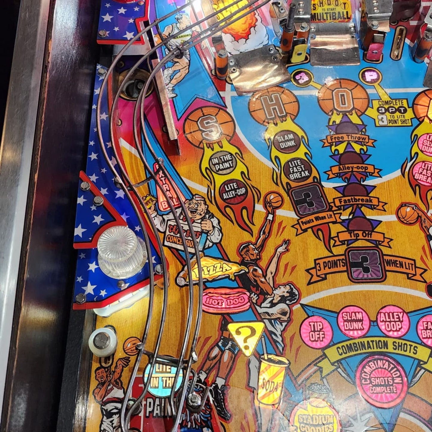 NBA Fastbreak Pinball Wavy Wireform